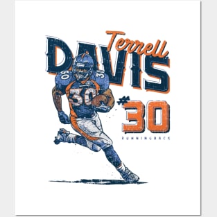 Terrell Davis Denver Rushing Posters and Art